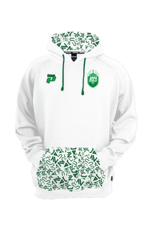 AMAZULU SUPPORTERS WHITE FLEECE HOODIE