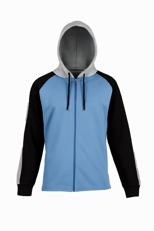 Colour Blocked Fishtail Hoodie