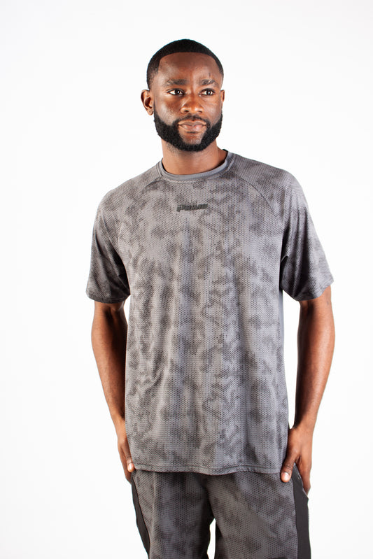 GREY ENDLESS DOTTED ACTIVE T-SHIRT