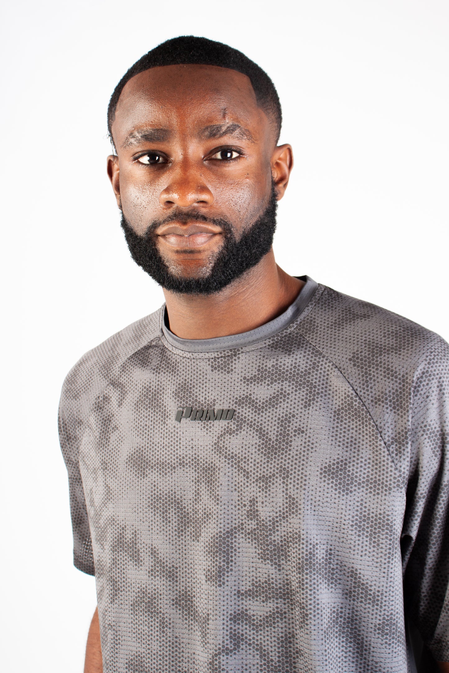 GREY ENDLESS DOTTED ACTIVE T-SHIRT