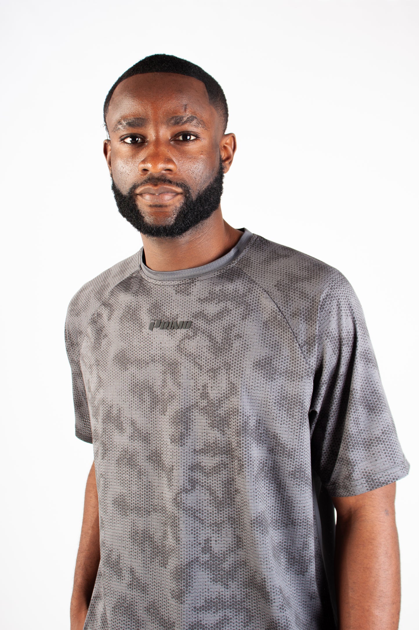 GREY ENDLESS DOTTED ACTIVE T-SHIRT