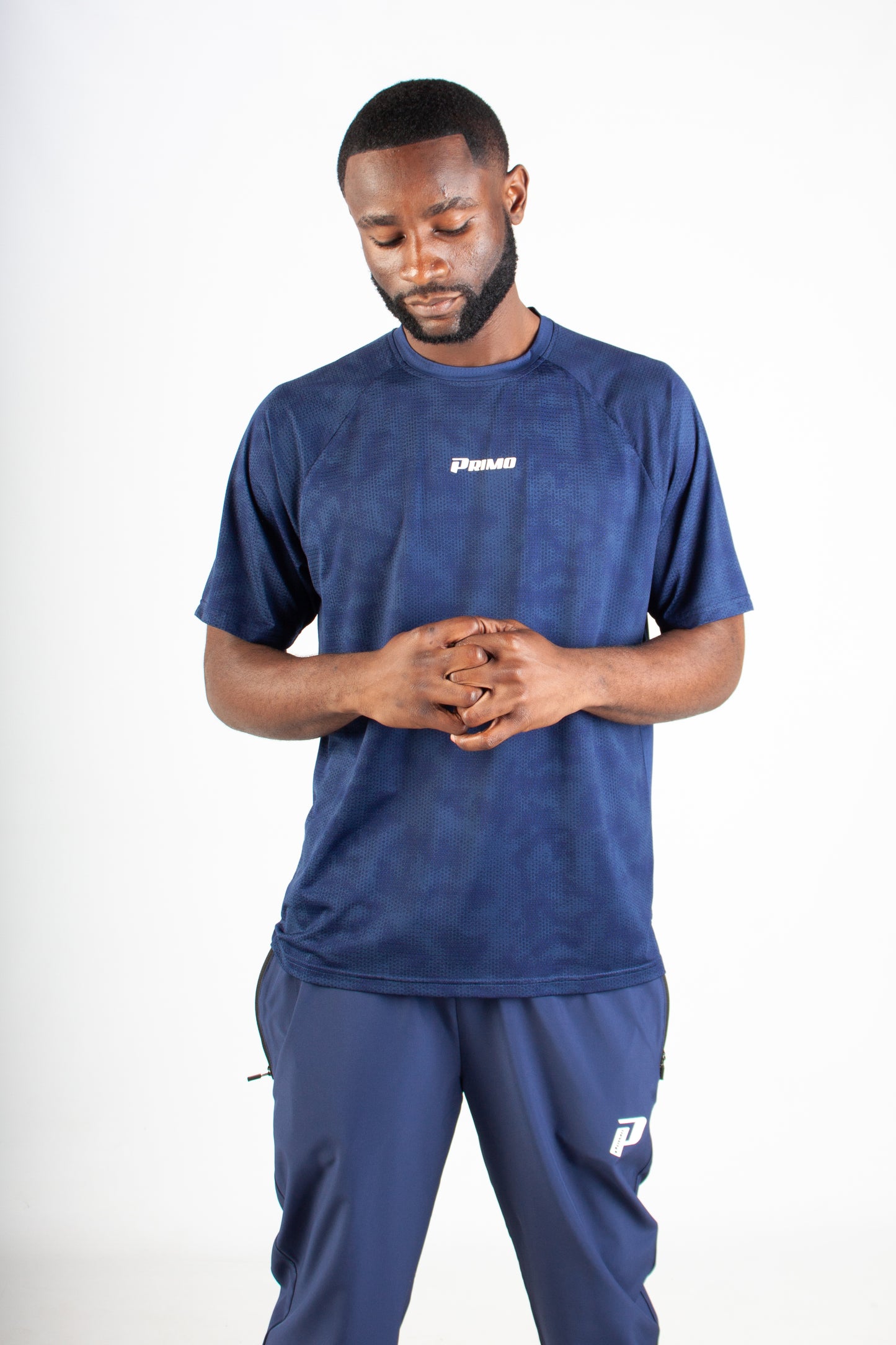 NAVY ENDLESS DOTTED ACTIVE T-SHIRT