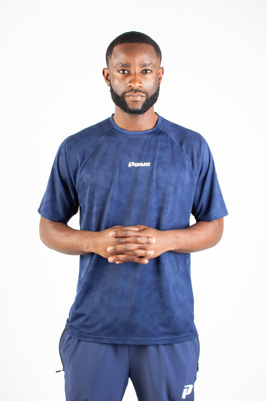 NAVY ENDLESS DOTTED ACTIVE T-SHIRT