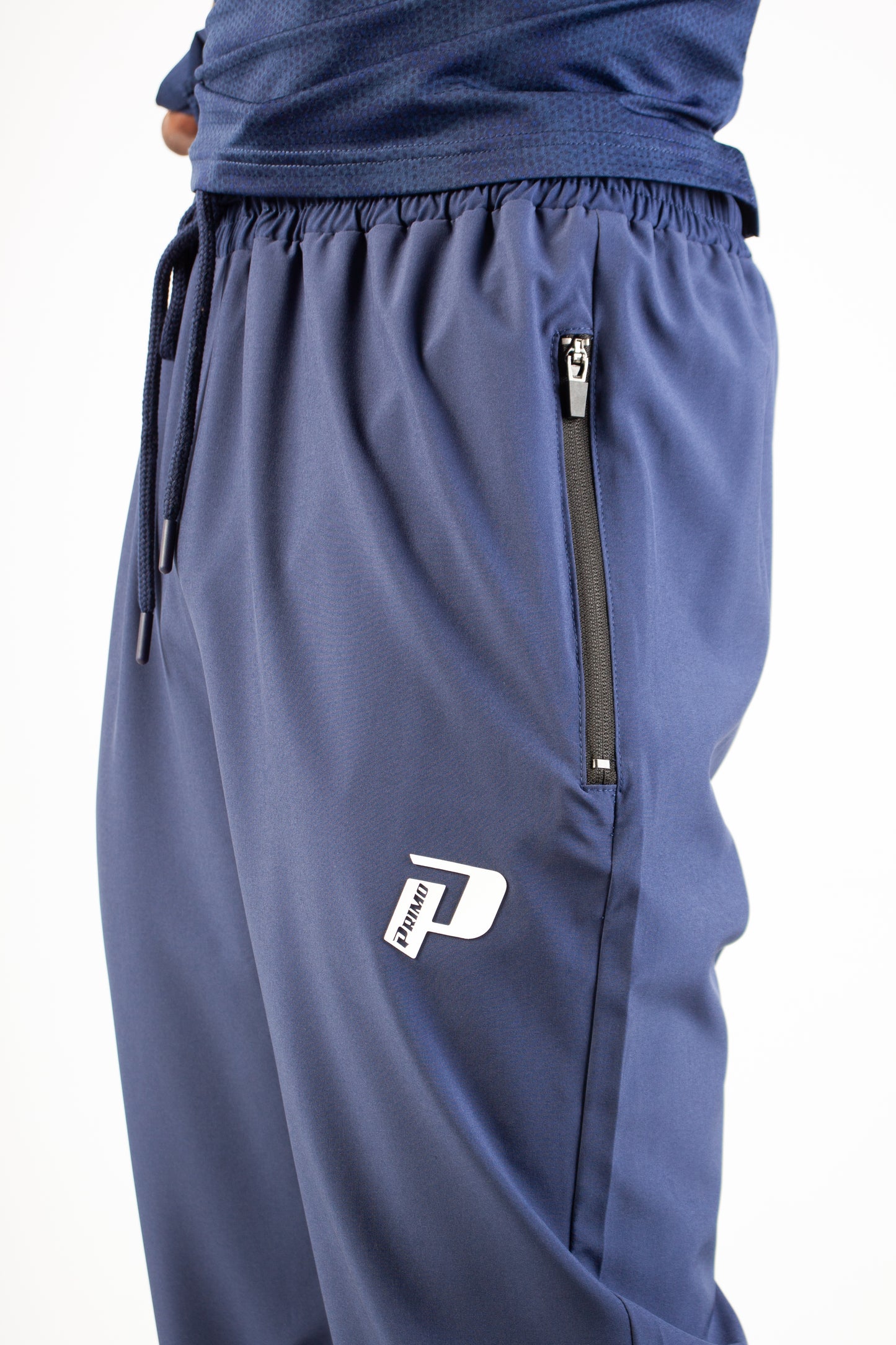 NAVY ENDLESS DOTTED TRACKSUIT PANTS
