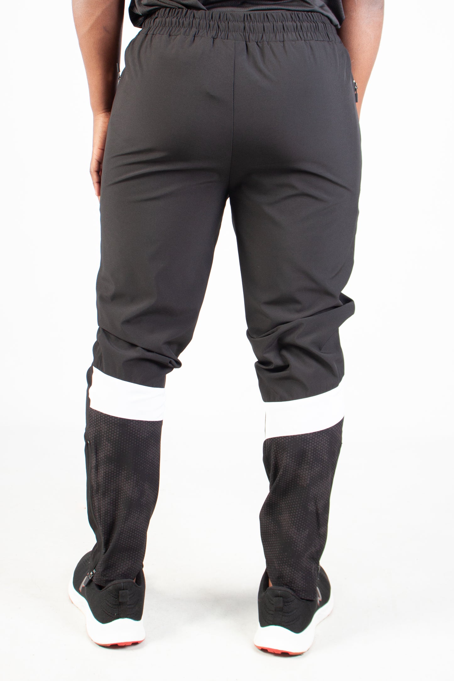 BLACK ENDLESS DOTTED TRACKSUIT PANTS