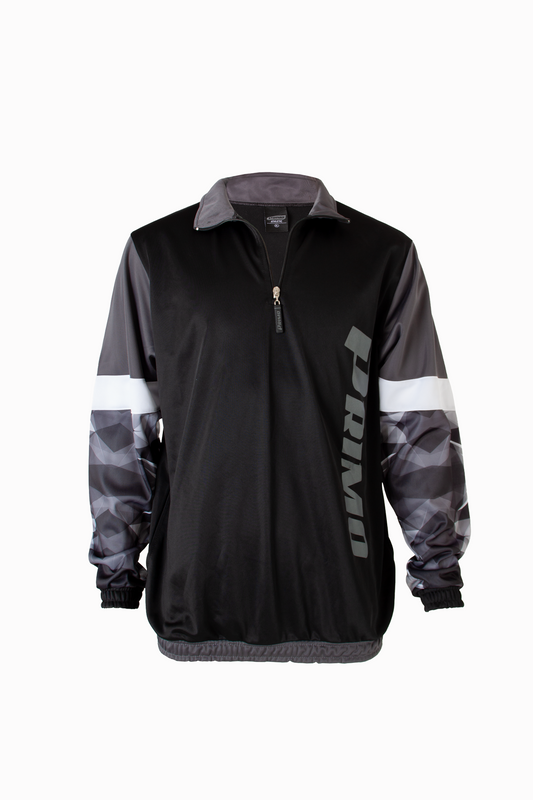 1/4 Zip Triacetate Jacket Geometric design