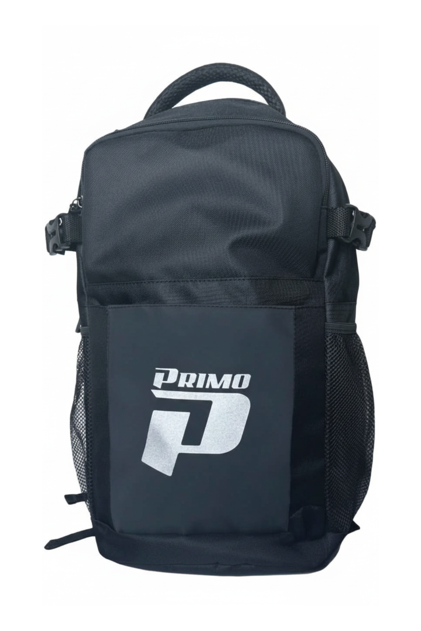 PRIMO VOLTERRA BACKPACK WITH BUCKLES BLACK/WHITE