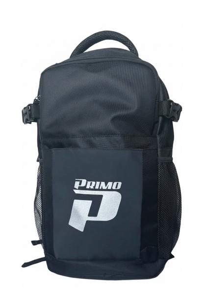 PRIMO VOLTERRA BACKPACK WITH BUCKLES BLACK/WHITE