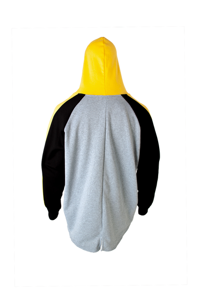 Colour Blocked Fishtail Hoodie