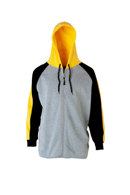 Colour Blocked Fishtail Hoodie