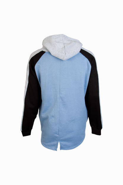 Colour Blocked Fishtail Hoodie