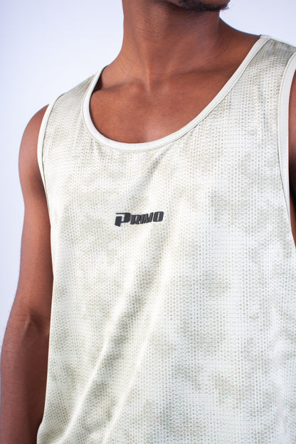 MENS ENDLESS DOTTED VEST SAGE