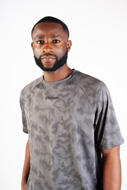 GREY ENDLESS DOTTED ACTIVE T-SHIRT