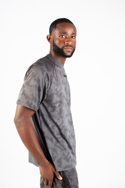 GREY ENDLESS DOTTED ACTIVE T-SHIRT