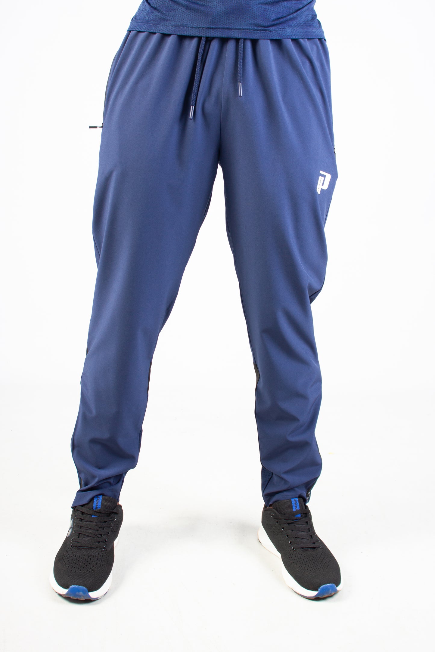 NAVY ENDLESS DOTTED TRACKSUIT PANTS