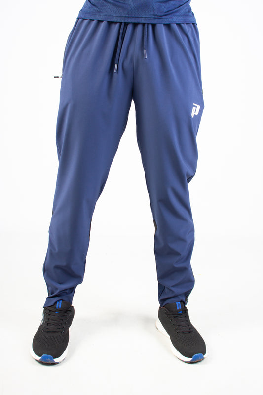 NAVY ENDLESS DOTTED TRACKSUIT PANTS