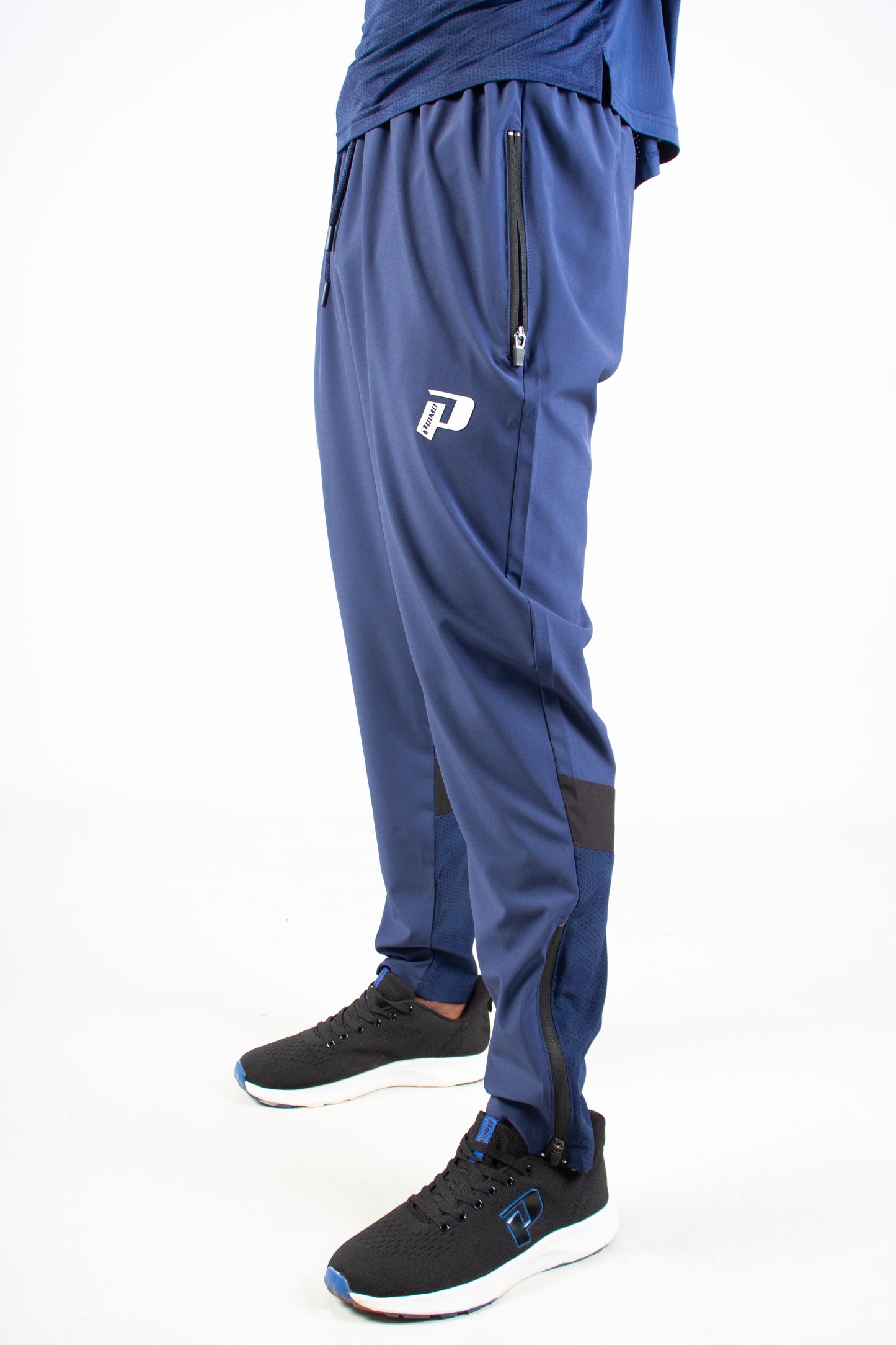 NAVY ENDLESS DOTTED TRACKSUIT PANTS