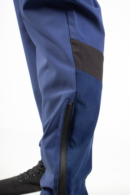 NAVY ENDLESS DOTTED TRACKSUIT PANTS