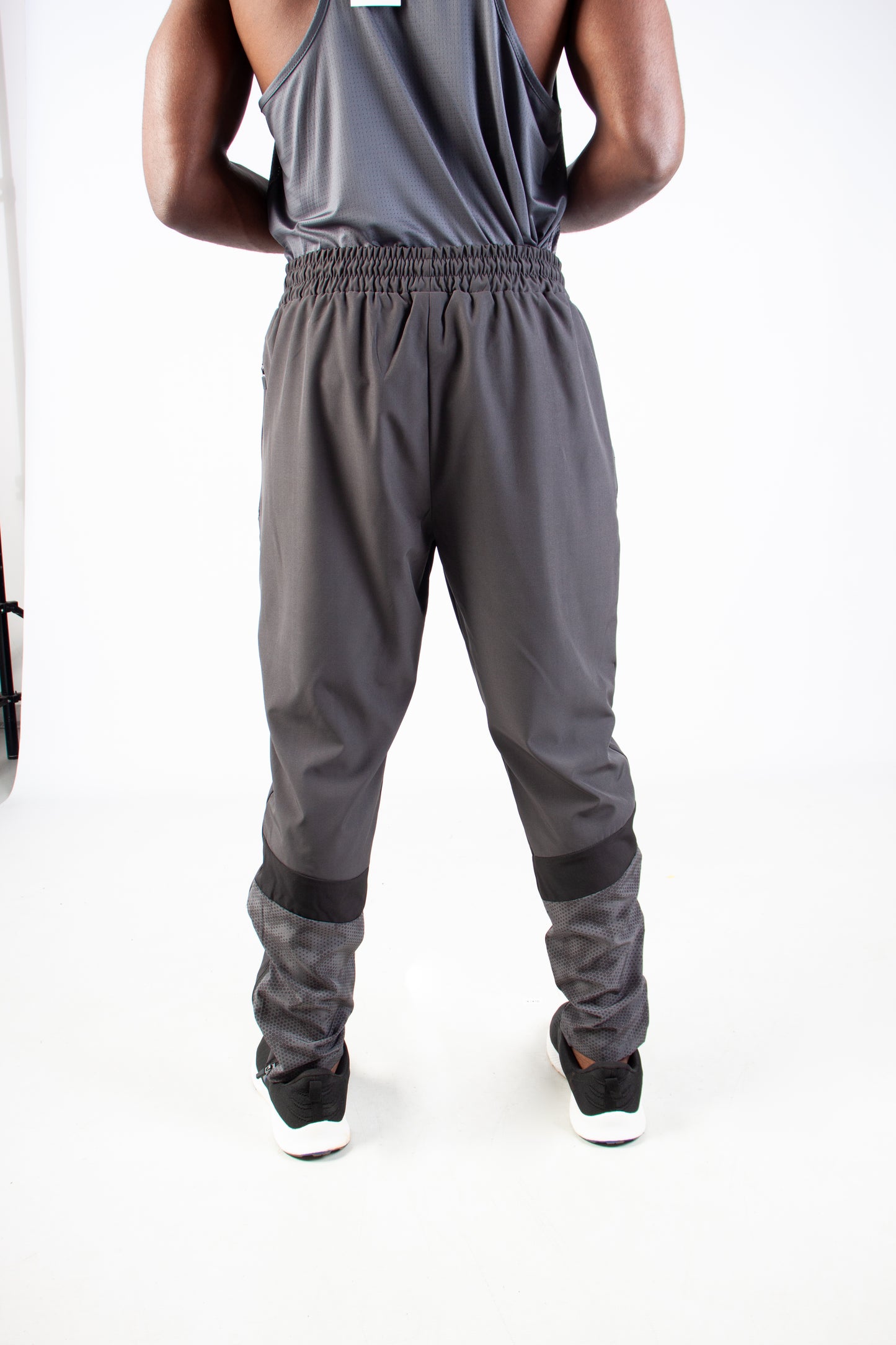 GREY ENDLESS DOTTED TRACKSUIT PANTS