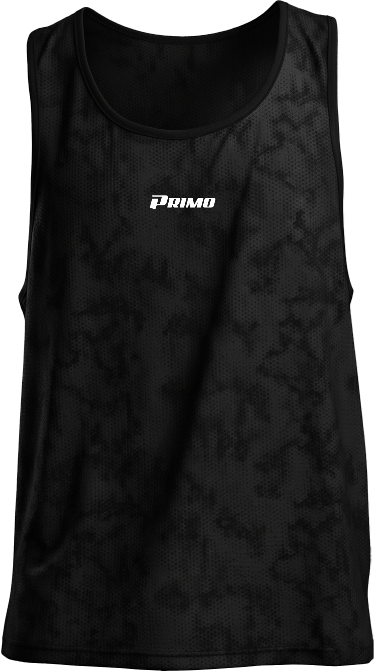 MENS ENDLESS DOTTED VEST BLACK